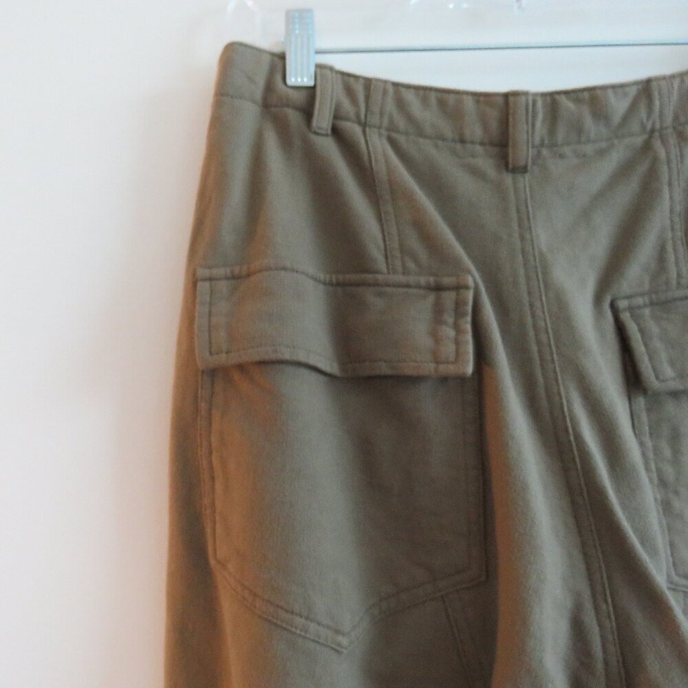 ACACIA Dublin Pant in Moss Green Size S Cotton Raw Hem Casual Travel Vacation - Picture 8 of 16